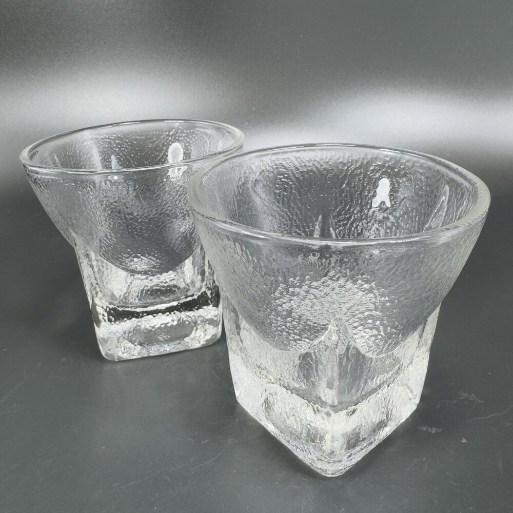 Libbey St Regis Rocks Glass Clear 5oz Cups Glasses Ice Cube Bottom Barware Cups